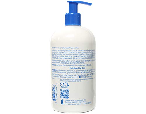 Vanicream Moisturizing Lotion for Sensitive Skin, 16 Ounce (Pack of 3)