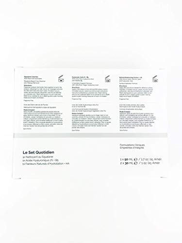 The Ordinary The Daily Set, Daily Skincare Routine with Squalane Cleanser, Hyaluronic Acid 2% + B5, and Natural Moisturizing Factors + HA