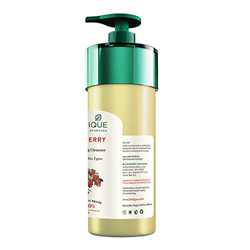 Biotique Bio Berberry Hydrating Cleanser, 800ml I All Skin Type I Leaves skin feeling soft and smooth