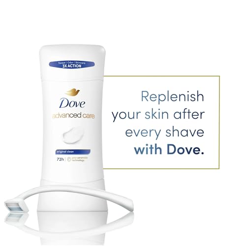 Dove Advanced Care Antiperspirant Deodorant Stick Original Clean With 72-Hour Sweat & Odor Protection, 2.6 oz (Pack Of 3)