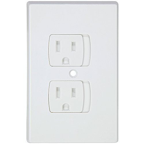 Jambini Self-Closing Baby Proof Outlet Covers Baby Proofing - An Alternative To Plug Covers for Electrical Outlets and Outlet Protectors (3 pack)