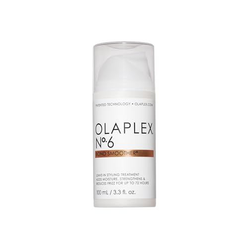 Olaplex No. 6 Bond Smoother, Leave-In Styling Hair Cream Treatment, Smooths, Conditions, & Strengthens, Frizz Control for Up to 72 Hours, For All Hair Types, 3.3 fl oz