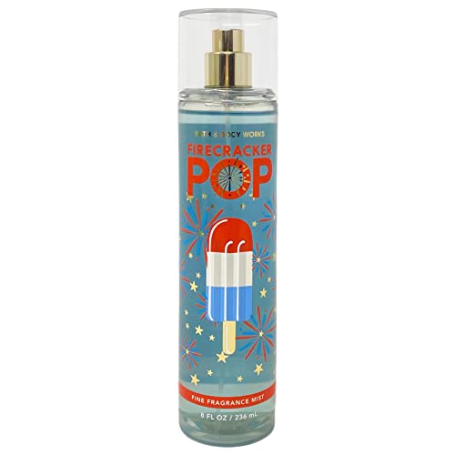 Bath and Body Works FireCracker Pop Fine Fragrance Mists Pack Of 2 8 oz. Bottles (FireCracker Pop)