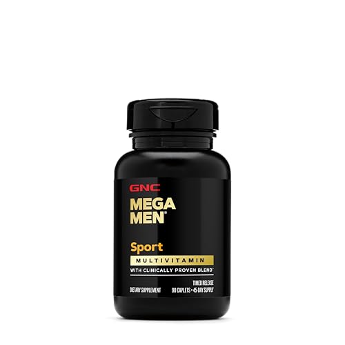 GNC Mega Men Sport Multivitamin | Performance, Muscle Function, and General Health | 90 Count