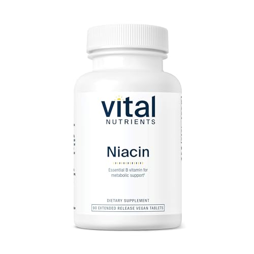 Vital Nutrients Niacin 500mg | Timed-Release Niacin Supplement for Men & Women | Vitamin B3 Supports Heart Health and Protein & Fat Metabolism | Gluten, Dairy, Soy Free | Non-GMO | 90 Tablets