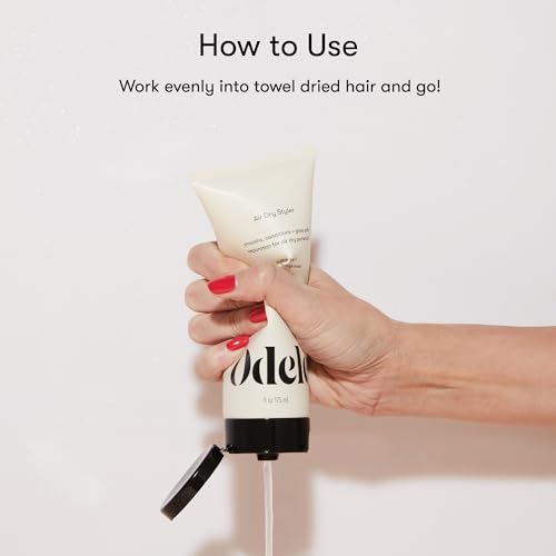 Odele Air Dry Styler, No-Heat Styling Gel to Smooth Frizz, Define and Condition Strands, for Straight, Wavy, and Curly Hair Types, 6 oz