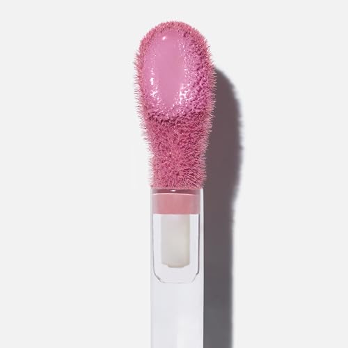 Saie Dew Blush - Lightweight Liquid Blush with a Blendable + Buildable Cream Finish - Dewy Cheek Tint with Doe Foot Wand Makeup Applicator - Baby (.40 oz)