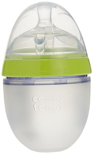 Comotomo Baby Bottle Single Pack, Green, 8oz