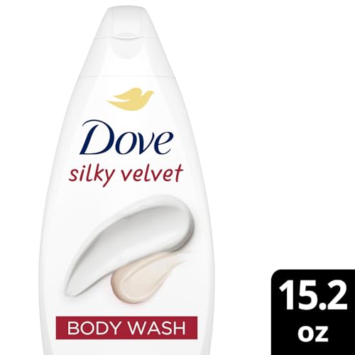 Dove Body Wash, Silky Velvet 2-Pack – Luxurious Moisturizing Cleanser for Smooth, Soft Skin, 15.22 Oz Ea