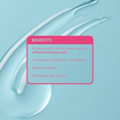 BYOMA Phyto-Mucin Glow Serum - Mucin Face Serum for Glass Skin - Plumps, Primes + Hydrates - Flawless Primer and Makeup Base - Strengthens Skin Barrier - 1.35 fl.oz