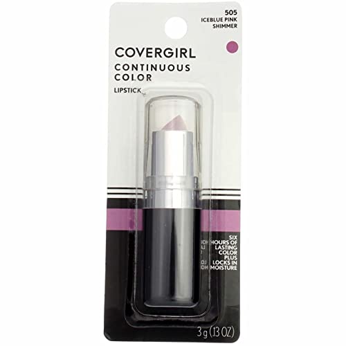 Cover Girl Continuous Color Lipstick, Iceblue Pink 505 Pack Of 2