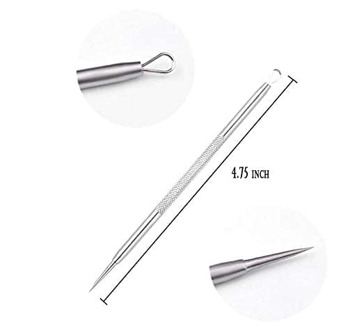 Luxxii - Acne Removal Needle, Whitehead & Blackhead Remover, Pimple Extractor Tool (A)