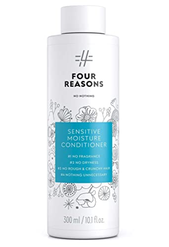 No nothing Sensitive Moisture Conditioner - Fragrance Free Conditioner For Dry Hair - Hypoallergenic, Unscented Moisturizing Conditioner for Sensitive Scalp and Skin - Paraben Free, Vegan – 10.15 oz