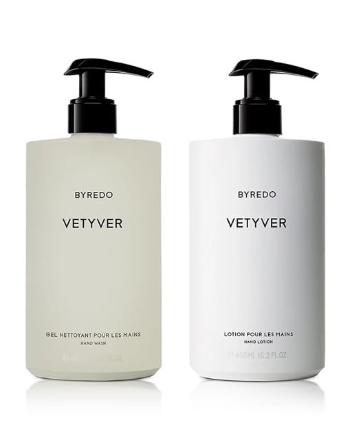 Byredo Vetyver Hand Care Set Includes Hand Lotion 450ml Hand Wash 450ml in VETYVER