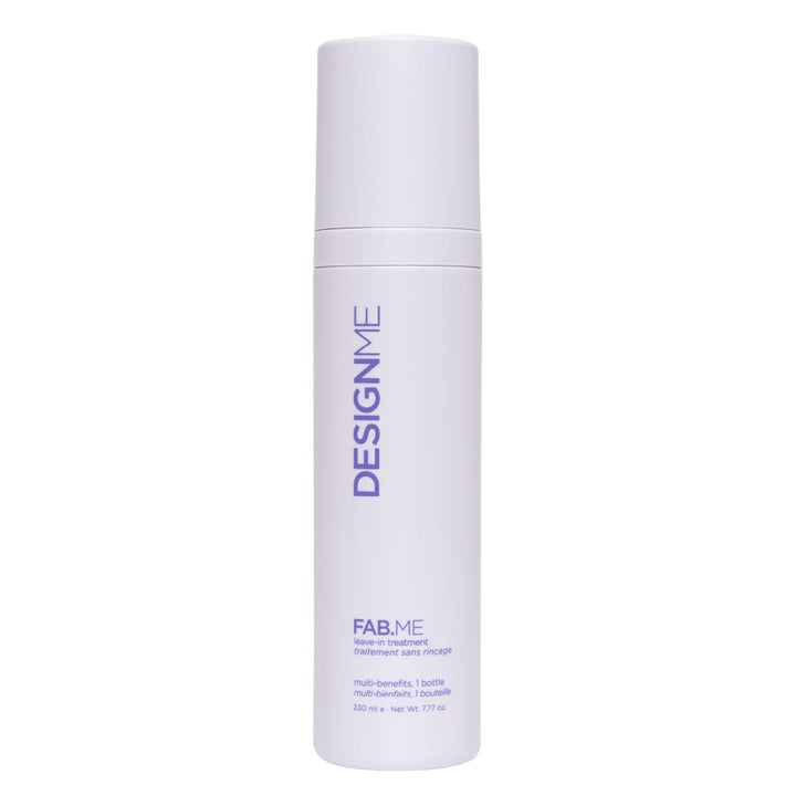 Design.Me FAB.ME Leave-In Conditioner Spray | Detangles, Hydrates, and Controls Frizz | Heat Protector & Reduces Blow Dry Time | Adds Shine, is Color Safe and Ideal for Styling All Hair Types