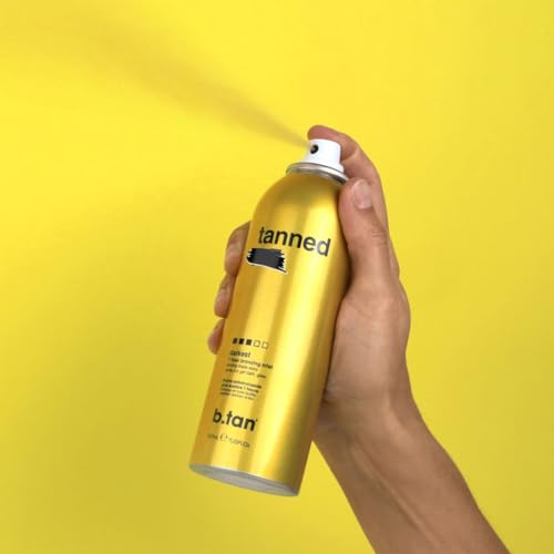 b.tan Self Tanner Bronzing Mist | Fast, 1 Hour Express Sunless Tanning Spray, No Fake Tan Smell, Dark Bronzing Glow, Face & Body, No Added Nasties, Vegan & Cruelty Free, 7 Fl Oz