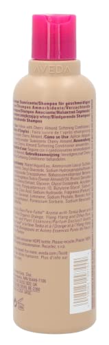 Aveda Cherry Almond Softening Shampoo | Gentle Daily Shampoo | for Normal to Dry Hair | 97% Naturally Derived* | Silicone Free | Iconic Cherry Almond Aroma of Tonka, Orange, Ylang Ylang, 8.5 Fl Oz