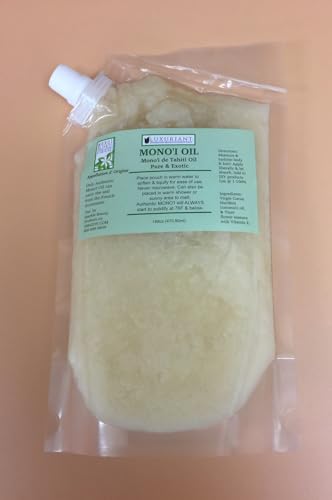 Luxuriant Monoi de Tahiti Oil, Pure & Exotic Body Oil, Natural Moisturizer, All Natural, Concentrated (16 oz)