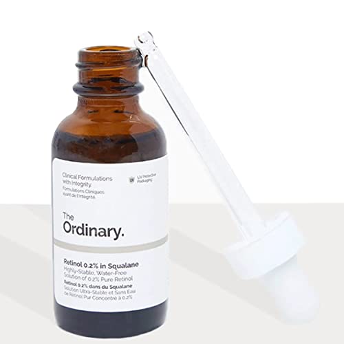 The Ordinary Retinol 0.2% in Squalane, Gentle Retinol Serum for the Face That Is Anti-Aging and Skin Smoothing, 1 Fl Oz