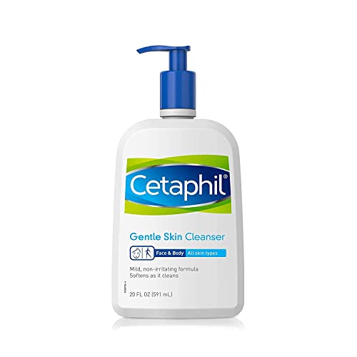 Cetaphil Hypoallergenic Gentle Skin Cleanser, Dry to Normal Sensitive Skin, Paraben, Oil and Fragrance Free, 20 Fluid Ounce, 2 Count