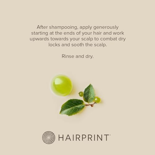 Hairprint Amla Butter Conditioner | Thickens & Adds Volume | Nourishing Scalp Treatment | Antioxidant-Rich Amla, Meadowfoam Oil & Rose of Jericho | Dye-Free and Non-Toxic Formula (8 Fl Oz)