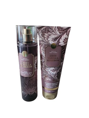 Bath & Body Works Bath and Body Works Fragrance Gift Sets (Vanilla Bourbon Mist and Cream)