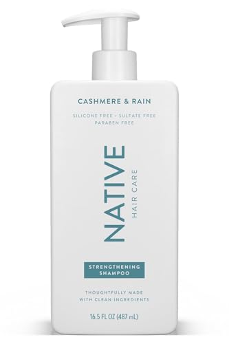 Native Cashmere & Rain Strengthening Shampoo and Conditioner Set 16.5 oz each, Blue