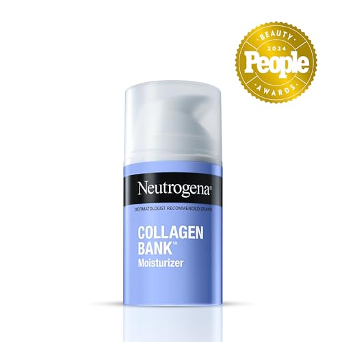 Neutrogena Collagen Bank Face Moisturizer, Daily Anti-Aging Face & Neck Collagen Cream with Bakuchiol, Face Lotion to Support Skin’s Natural Collagen for Visibly Plump Skin, 2 fl. oz