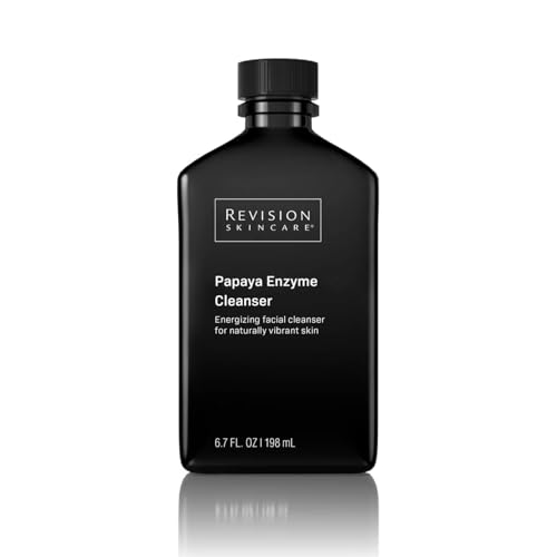Revision Skincare Papaya Enzyme Cleanser, Energizing Facial Cleanser with Salicylic Acid, Soothing and Exfoliating, 6.7 fl oz