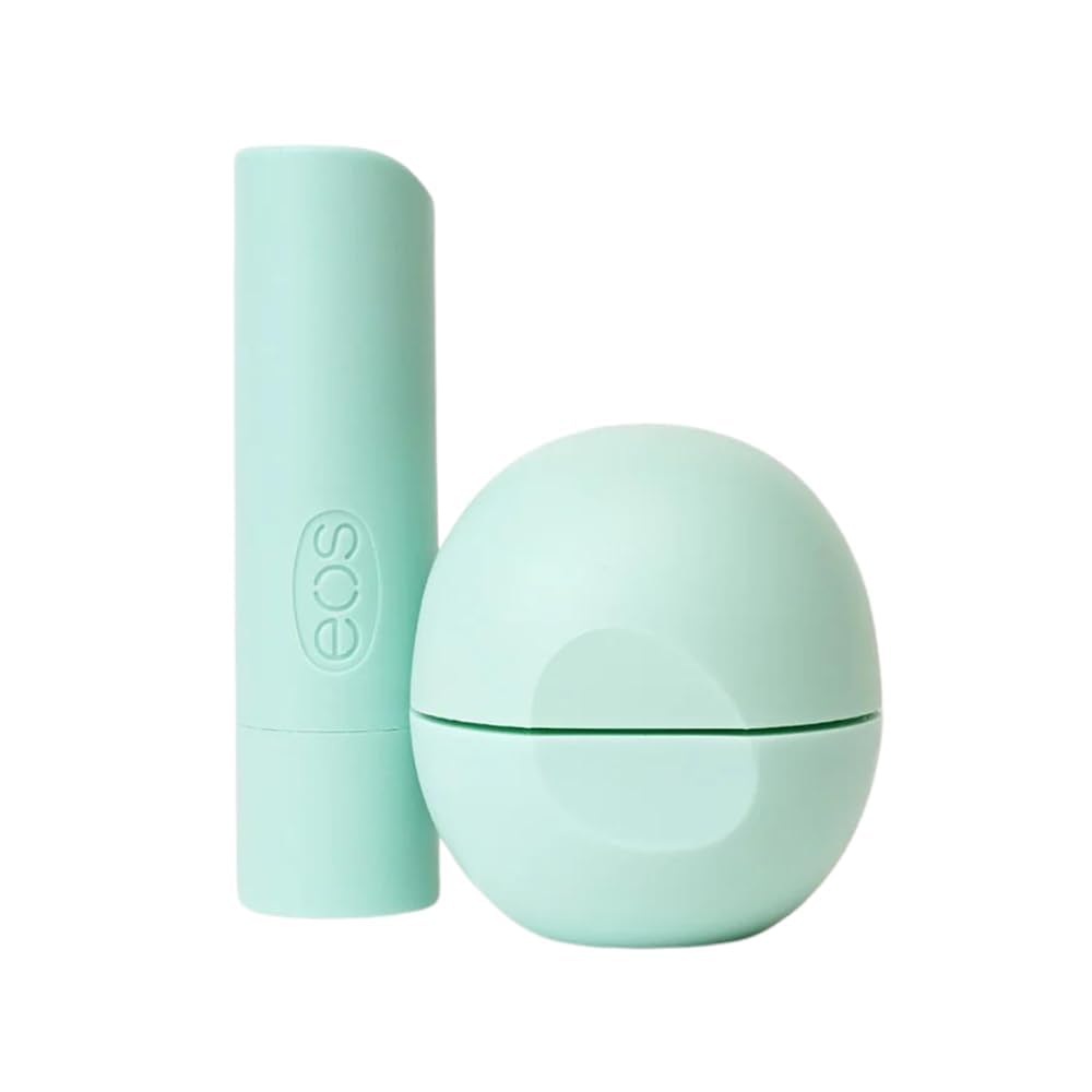 eos, 100% Natural Shea Lip Balm, Sweet Mint, 2 Pack, 0.39 oz (11 g)