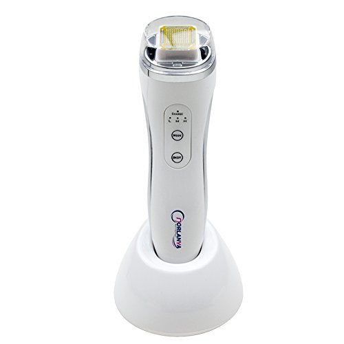 NORLANYA Mini Anti-aging Dot Matrix SkinLift Device, Wrinkle Reduction Face Lifting Machine (Platinum Head, Gold Head, Charging Dock)