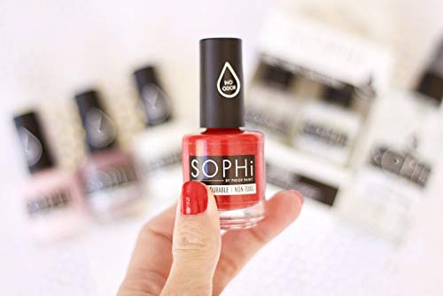 SOPHi Nail Polish, Red Bottom Stilettos, Non Toxic, Safe, Free of All Harsh Chemicals - 0.5 oz