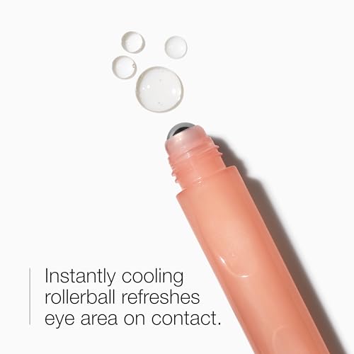Clinique All About Eyes Serum De-Puffing Eye Massage For Dark Circles | Hydrating, Brightening + Depuffing, 0.5 fl. oz.