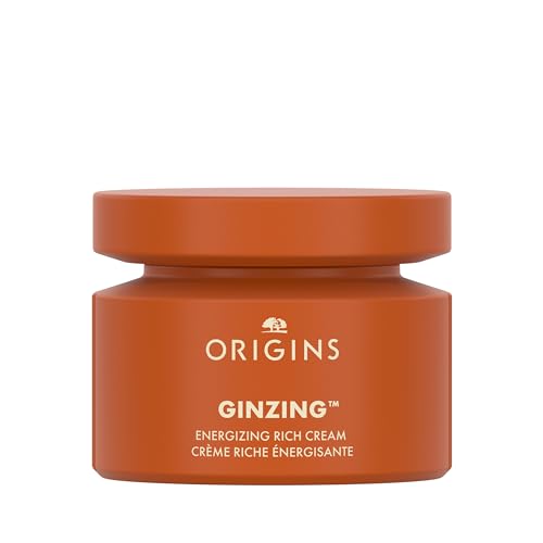 Origins GinZing Energizing Rich Cream | Face Moisturizer for Dry Skin with Niacinamide, Caffeine, & Ginseng, 1.7 Fl Oz
