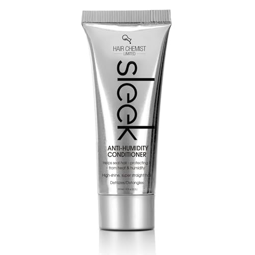 Hair Chemist SLEEK Anti Humidity Conditioner 8 oz. - Defrizzing Conditioner for Dry Frizzy Hair and Sleek Straight Hair, Ideal for Dry, Damaged Hair
