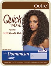 DR30 : Outre Synthetic Hair Half Wig Quick Weave Batik Dominican Curly (DR30)