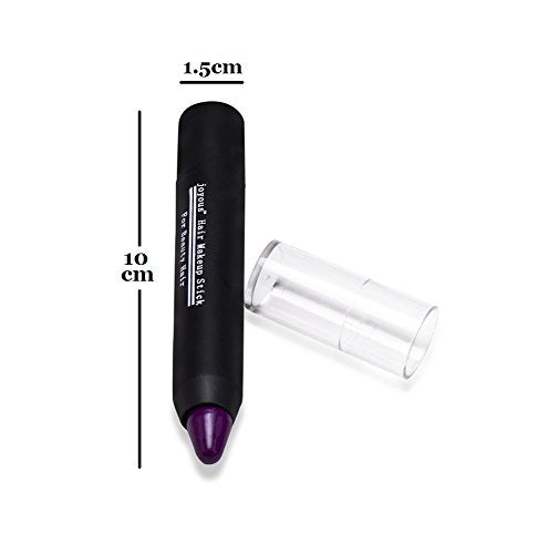 Professional Hair Chalk Temporary Hair Dye Non-toxic Hair Color Crayon Cover White Hair Color Patch (2packs-dark Brown-dark Brown)