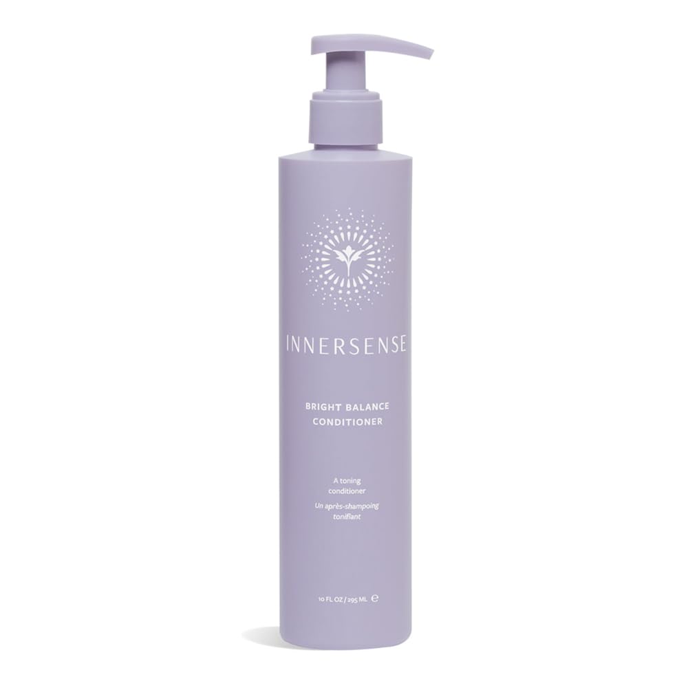 INNERSENSE Organic Beauty - Natural Bright Balance Purple Toning Conditioner | Non-Toxic, Cruelty-Free Haircare (10 fl oz | 295 ml)