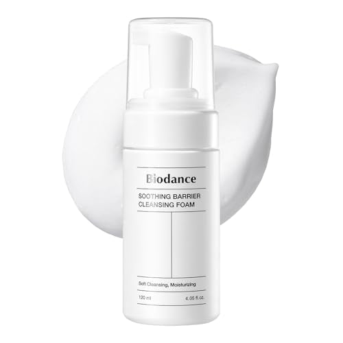 BIODANCE Soothing Barrier Cleansing Foam, Micro Bubble Foam, Gentle & Mild Face Cleanser | 4.06 fl.oz, 120ml