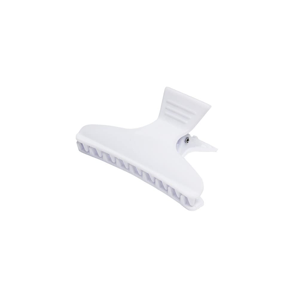 Diane Large Butterfly Clamps for Sectioning, Haircutting, Blow Drying, Butterfly Hair Clips for Women and Girls, 3.25”, Black and White (12 Pack)