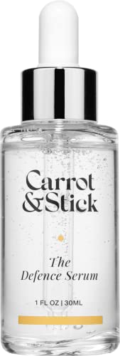 Carrot & Stick The Defense Anti-Aging Serum - Fights Fine Lines and Wrinkles, Boosts Collagen, Cruelty-Free Beauty, Suited for All Skin Types, 1 Fluid Ounce