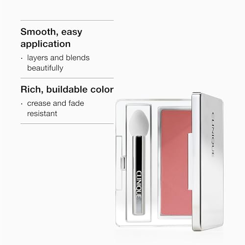 Clinique All About Shadow Single Eye Shadow Makeup | Safe For Sensitive Eyes, Foxier, 0.06 Ounce