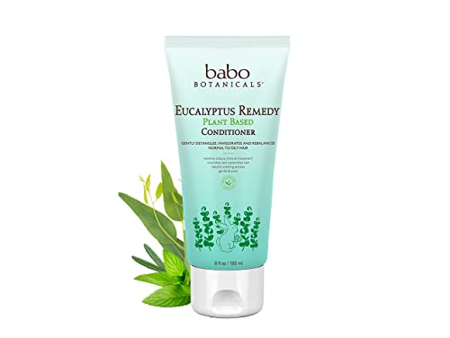 Babo Botanicals Eucalyptus Remedy Conditioner - Invigorating Eucalyptus, Rosemary & Pepermint - For all ages - Rebalancing Conditioner for all hair types - Vegan