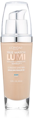 L'Oréal Paris True Match Lumi Healthy Luminous Makeup, C3 Creamy Natural, 1 fl. oz.
