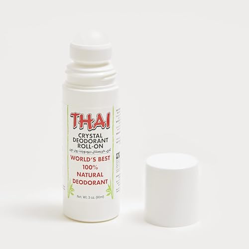 Thai Deodorant Stone Thai Crystal Mist Roll On Deodorant, 3 Oz