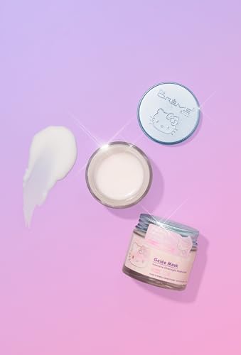 Hello Kitty x The Crème Shop Rose Hip Oil Overnight Mask – Hydrating & Soothing Sleeping Gel for Acne-Prone Skin, Korean Skincare, for Teens & Women, 1.05 oz