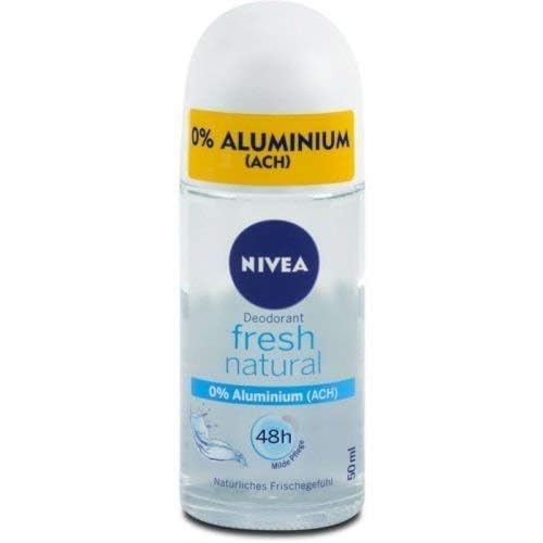 50ml, Fresh Natural : Genuine Authentic German Nivea Deodorant Fresh Natural Aluminum Free 1.69 fl.oz / 50ml