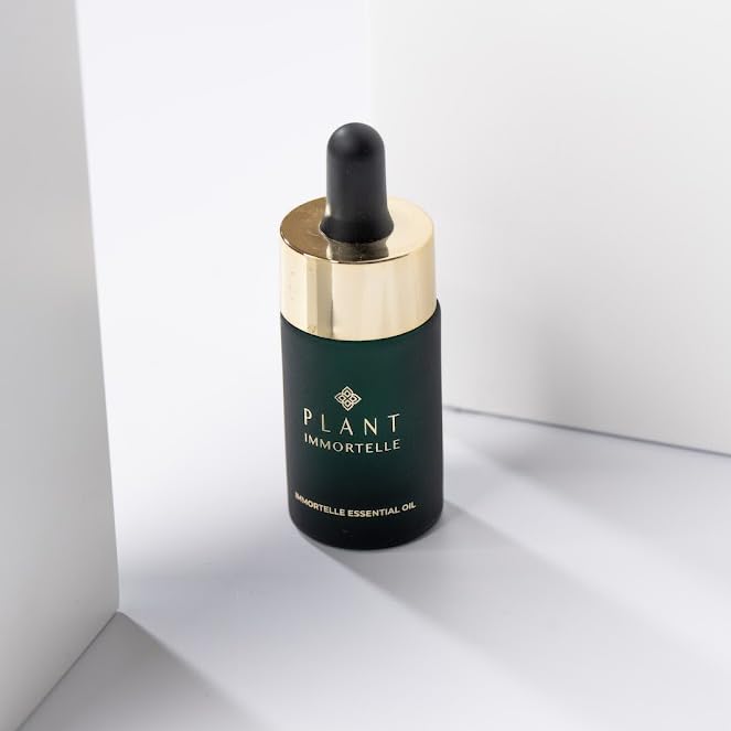 PLANT IMMORTELLE 100% Pure Undiluted Helichrysum Italicum Oil for Skin and Face - Natural, Certified Organic Oil - Anti Aging & Anti Wrinkles Treatment - Wild Grown on the Mediterranean Coast