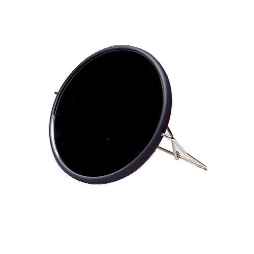 Kingsley Round Double Sided-5.25 Mirror Folding Stand Black