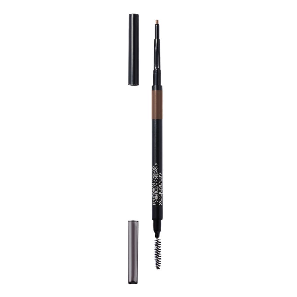 Smashbox Brow Tech Matte Eye Brow Pencil | Waterproof, Smudge Proof + Long Lasting, Brunette